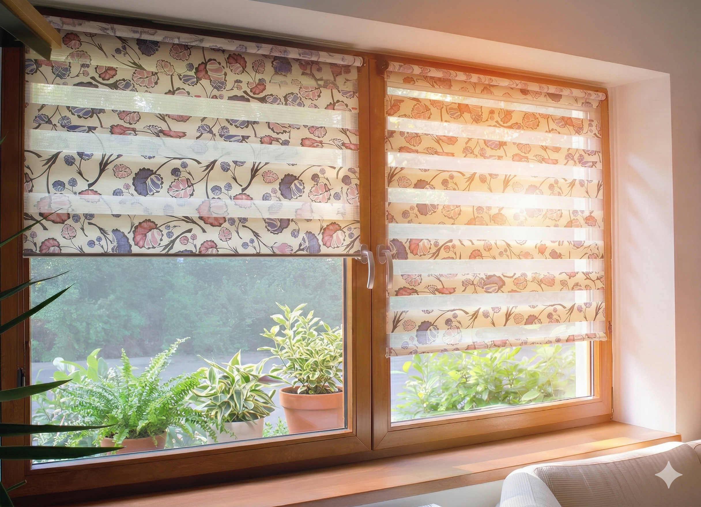 Jaluzele Zi-Noapte Floral